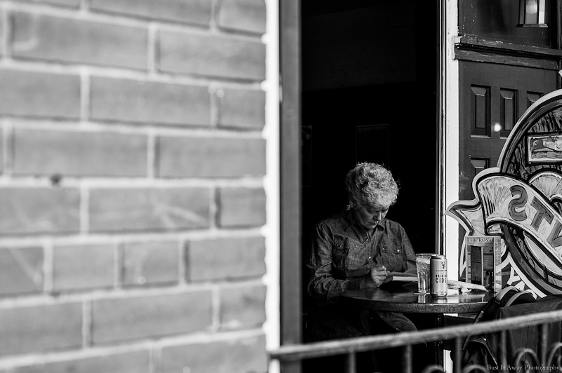 In her Book - Bank street, Ottawa